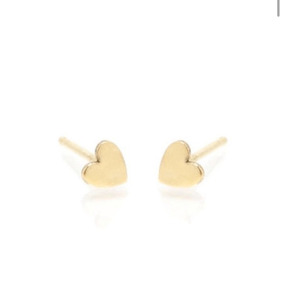 ✨Zoe Chicco Solid 14k Gold Itty Bitty Heart Stud Earrings (pair) - Picture 4 of 6